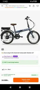 Katlanır elektrikli bisiklet